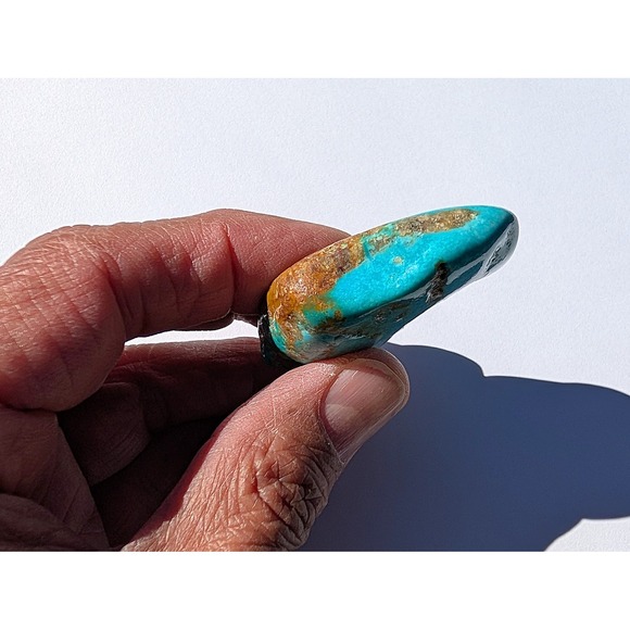 Authentic Kingman Turquoise Polished Nugget 198 Carats Large Arizona Gemstone - Picture 4 of 8